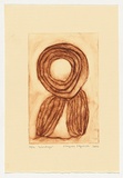 Artist: b'Napurrula, Ningura.' | Title: b'Wirulnga' | Date: 2004 | Technique: b'drypoint etching, printed in brown ink, from one perspex plate'