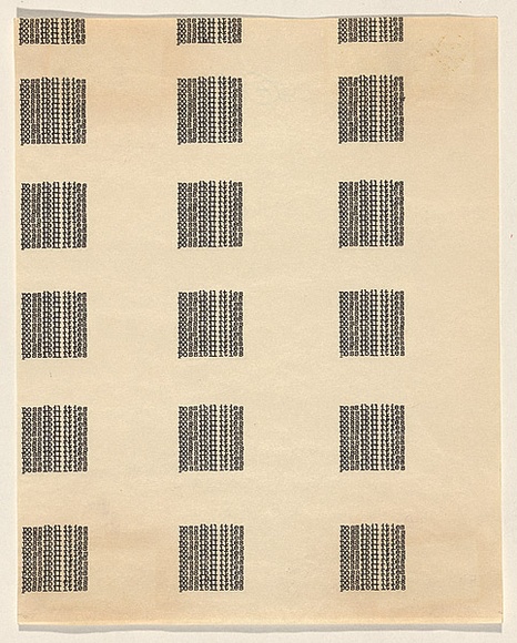 Title: b'Section B (Word situations) - 32 Possibilities: No. 17, 5(A)' | Date: (1970-71) | Technique: b'typewriter'