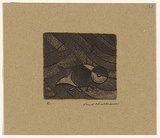 Artist: b'WILLIAMS, Fred' | Title: b'Little fish' | Date: 1961 | Technique: b'etching, aquatint and engraving, printed in black ink, from one copper plate' | Copyright: b'\xc2\xa9 Fred Williams Estate'