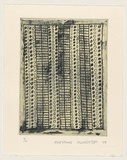 Title: Untitled. | Date: 1999 | Technique: etching, printed in black and cream in intaglio and relief, from one plate