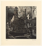 Artist: b'Harding, Nicholas.' | Title: b'not titled [King Street]' | Date: 2003 | Technique: b'etching, aquatint, sugar-lift and open-bite, printed in colour, from three plates'