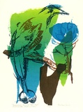 Artist: b'Brash, Barbara.' | Title: b'Turquoise-browed Mot Mot.' | Date: 1965 | Technique: b'screenprint, printed in colour, from seven stencils'