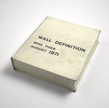 Artist: PARR, Mike | Title: Wall Definition: book containing [254] pp. | Date: 1971 | Technique: typewritten text
