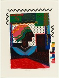 Artist: Walker, Pippa. | Title: Altar self | Date: 1988 | Technique: linocut, printed in colour, from mutliple blocks | Copyright: This work appears on screen courtesy of the artist Pippa Lightfoot