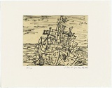 Artist: b'Senbergs, Jan.' | Title: b'Ship' | Date: 1992 | Technique: b'soft-ground etching, printed in black ink, from one plate' | Copyright: b'\xc2\xa9 Jan Senbergs'