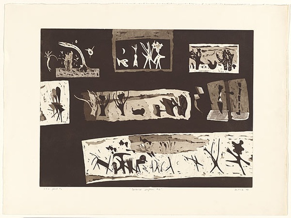 Artist: b'Gurvich, Rafael.' | Title: b'Javanese rhythms #18' | Date: 1981 | Technique: b'etching and aquatint, printed in black ink, from one plate' | Copyright: b'\xc2\xa9 Rafael Gurvich'