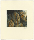 Title: b'Meteora' | Date: 1991 | Technique: b'etching, printed in blue and orange ink, from one plate'