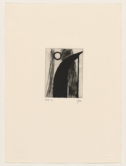 Artist: b'Friend, Ian.' | Title: b'not titled VI (geometric forms)' | Date: 1989 | Technique: b'etching and drypoint, printed in black ink, from one plate' | Copyright: b'\xc2\xa9 Ian Friend'