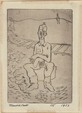 Artist: de Kesler, Thomas. | Title: Hungarian soldier resting. | Date: 1953 | Technique: etching, printed in black ink with plate-tone, from one plate | Copyright: © Thomas de Kessler