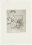 Artist: BOYD, Arthur | Title: The monster. | Date: 1970 | Technique: etching, printed in black ink, from one plate | Copyright: Reproduced with permission of Bundanon Trust