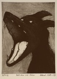 Artist: b'Williams, Deborah.' | Title: b'Roll over red rover' | Date: 1993, June | Technique: b'etching, aquatint, printed in black ink, with plate-tone from one plate'