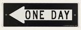 Title: b'One day' | Date: 2003 | Technique: b'embossing (pressed aluminium); screenprint, printed in black ink, from one stencil'