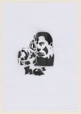 Artist: HAHA, | Title: Hitman II. | Date: 2004 | Technique: stencil, printed in black ink, from one stencil
