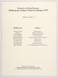 Title: b'Frontispiece' | Date: 1993 | Technique: b'screenprint, printed in blue ink, from one photo-screen'