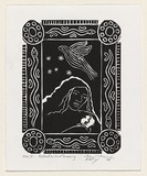 Artist: b'McKeown, Benjamen.' | Title: b'Reflections and dreaming' | Date: 1999, November | Technique: b'linocut, printed in black ink, from one block' | Copyright: b'\xc2\xa9 William Kelly'