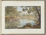 Artist: b'von Gu\xc3\xa9rard, Eugene' | Title: b'Goulbourn River near Shepparton' | Date: (1866 - 68) | Technique: b'lithograph, printed in colour, from multiple stones [or plates]'