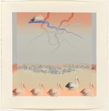 Artist: Sabey, Jo. | Title: Noon time float. | Date: 1985 | Technique: screenprint, printed in colour, from 16 stencils