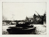Artist: b'GOODCHILD, John' | Title: b'The port, London' | Date: 1928 | Technique: b'drypoint, printed in black ink, from one plate'