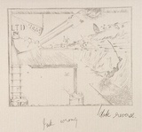 Artist: b'COLEING, Tony' | Title: b'Keep blank.' | Date: 1978 | Technique: b'hardground etching, printed in black ink, from one plate'