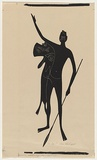 Artist: b'Thake, Eric.' | Title: b'Ho Joe!' | Date: 1946 | Technique: b'linocut, printed in black ink, from one block'