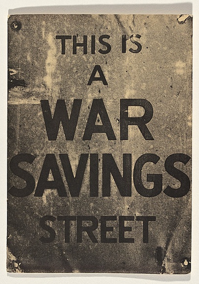 Title: b'Folder: This is a war saving street' | Date: 1970 | Technique: b'offset lithograph, printed in black ink'