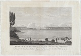 Title: bBotany Bay Harbour, in New South Wales with a view of the Heads. Taken from Cook's Point. | Date: 1812 | Technique: b'engraving, printed in black ink, from one copper plate'