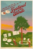 Artist: b'Lane, Leonie.' | Title: b'Festival of the winds' | Date: 1978 | Technique: b'screenprint, printed in colour, from six stencils' | Copyright: b'\xc2\xa9 Leonie Lane'