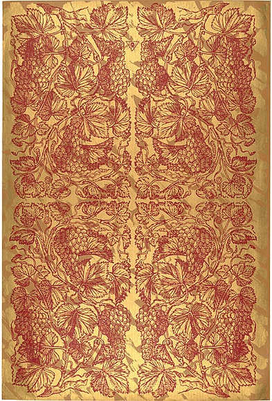 Artist: b'REDBACK GRAPHIX' | Title: b'Wrapping paper: Gold' | Date: 1986 | Technique: b'screenprint, printed in colour, from three stencils'