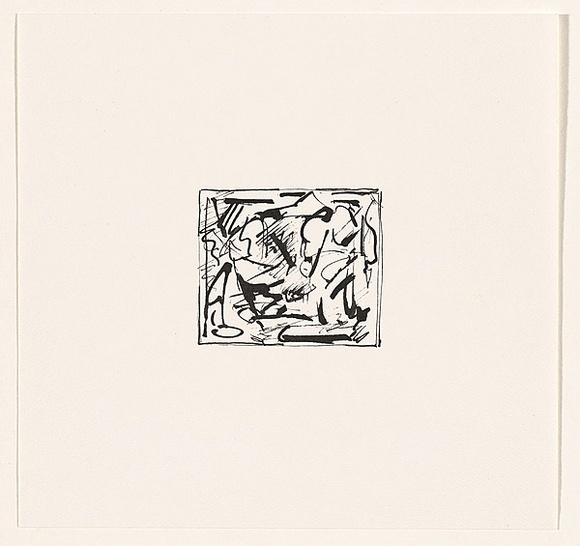 Title: b'not titled [abstract print covering page]' | Date: 1987 | Technique: b'offset-lithograph, printed in black ink, from one plate'