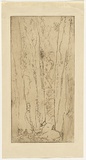 Artist: b'TRAILL, Jessie' | Title: b'Standley Chasm, Northern Territory' | Date: 1928 | Technique: b'etching, printed in brown ink with plate-tone, from one plate'