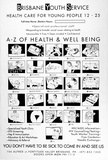 Artist: Ranger, Cindy. | Title: A-Z of health and Wellbeing | Date: 1992, June | Technique: screenprint, printed in black ink, from one stencil