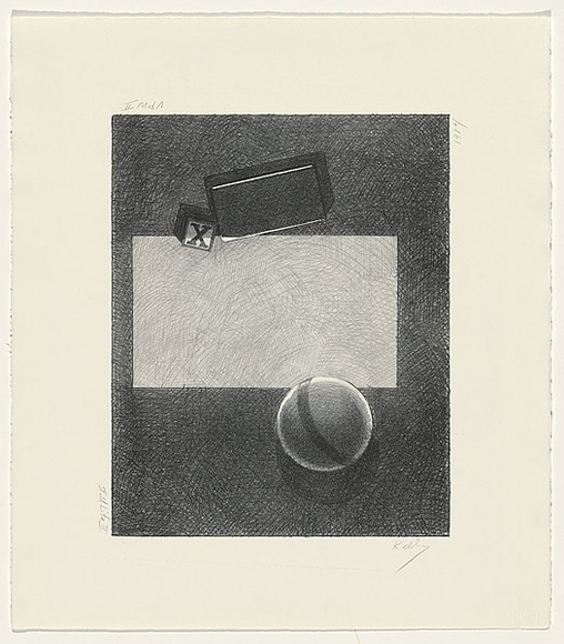 Artist: b'Kelly, William.' | Title: b'Still life II' | Date: 1984 | Technique: b'lithograph, printed in black ink, from one stone' | Copyright: b'\xc2\xa9 William Kelly'