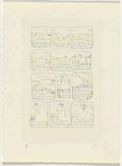 Artist: b'Cardew, Gaynor.' | Title: b'Untitled.' | Date: 1988 | Technique: b'etching, printed in colour, from multiple plates'