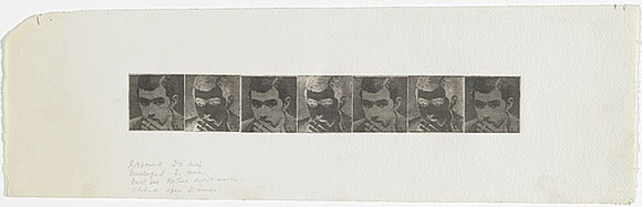 Artist: b'MADDOCK, Bea' | Title: b'Etching experiment for Philosophy I' | Date: 1972 | Technique: b'half-tone photo-etching, printed in black ink, from one plate'