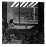 Artist: b'Daws, Lawrence.' | Title: b'Interior; Owl Creek.' | Date: 1978 | Technique: b'etching and aquatint, printed in black ink, from one plate' | Copyright: b'\xc2\xa9 Lawrence Daws'