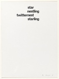 Artist: SELENITSCH, Alex | Title: starling | Date: 1969 | Technique: screenprint, printed in black ink, from one screen
