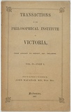 Title: Transactions of the Philosophical Institute of Victoria Vol.II part 1 | Date: 1857 | Technique: letterpress; lithography; engraving