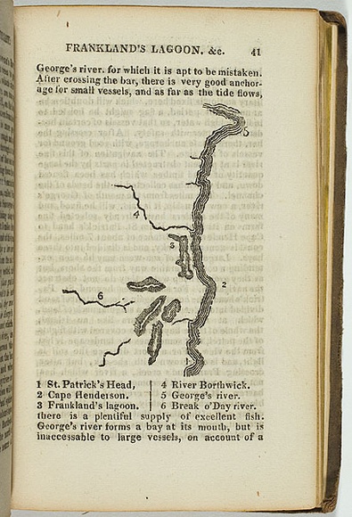 Title: bnot titled [George's river]. | Date: 1830 | Technique: b'wood-engraving, printed in black ink, from one plate'