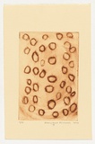 Artist: Michaels, Mary-Anne. | Title: not titled [circles] | Date: 2004 | Technique: drypoint etching, printed in brown ink, from one perspex plate