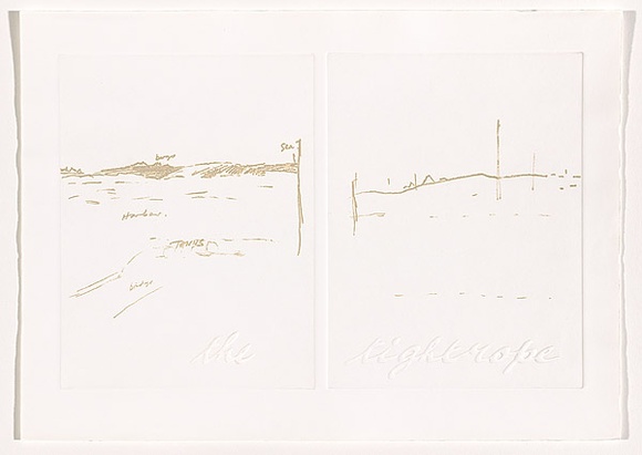 Title: b'Antarctica (sheet 16)' | Date: 1988 | Technique: b'photo-etching and embossing, printed in intaglio and relief, from two zinc plates'