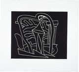 Artist: LEACH-JONES, Alun | Title: not titled [1] | Date: 1986, February - March | Technique: linocut, printed in black ink, from one block | Copyright: Courtesy of the artist