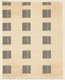 Title: Section B (Word situations) - 32 Possibilities: No. 17, 5(A) | Date: (1970-71) | Technique: typewriter