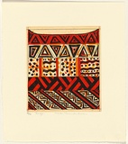 Artist: b'Puruntatameri, Thecla.' | Title: b'Tunga' | Date: 1997 | Technique: b'etching and aquatint, printed in colour, from three plates'