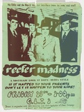 Artist: b'EARTHWORKS POSTER COLLECTIVE' | Title: b'Reefer madness: A nostalgic look at dope: 1930s style.' | Date: 1974 | Technique: b'screenprint, printed in black ink, from one stencil'