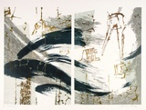 Artist: b'KING, Grahame' | Title: b'Tribal dance' | Date: 1982 | Technique: b'lithograph, printed in colour, from four stones [or plates]'