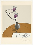 Artist: b'Rose, David.' | Title: b'Drawing magnolias' | Date: 1983 | Technique: b'screenprint, printed in colour, from multiple stencils'