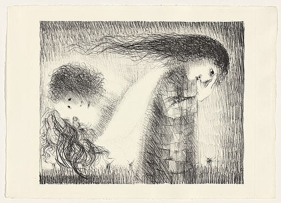 Artist: b'BOYD, Arthur' | Title: b'St Francis when young turning aside.' | Date: (1965) | Technique: b'lithograph, printed in black ink, from one plate' | Copyright: b'This work appears on screen courtesy of Bundanon Trust'