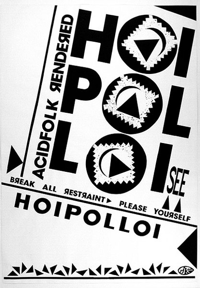 Artist: b'ACCESS 6' | Title: b'Hoi Pol Loi.' | Date: 1991, June | Technique: b'screenprint, printed in black ink, from one stencils'