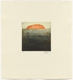 Artist: SCHMEISSER, Jorg | Title: Small Ayers Rock | Date: 1978 | Technique: relief-etching, softground etching, drypoint and aquatint, printed in colour from three plates | Copyright: © Jörg Schmeisser