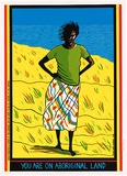Artist: McMahon, Marie. | Title: Aboriginal land | Date: 1990 | Technique: screenprint, printed in colour, from multiple screens | Copyright: © Marie McMahon. Licensed by VISCOPY, Australia